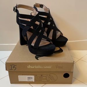 NWT Black Heels Size 8